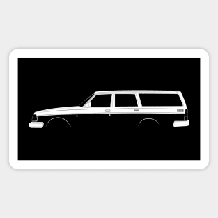 Volvo 240 Kombi Silhouette Magnet